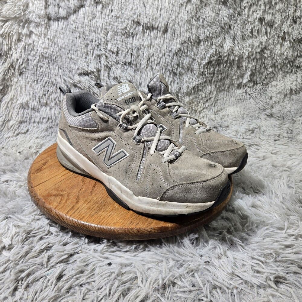 New Balance 608 Grey Suede Mesh Sneakers Mens Size 13 Cross-Training ABZORB Y2K